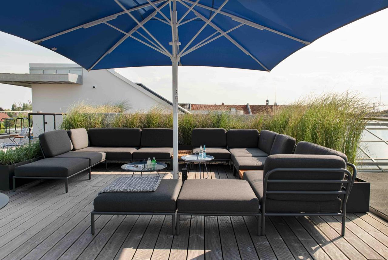Oberdeck Studio Apartments - Adults Only Hamburg Exterior photo Rooftop terrace